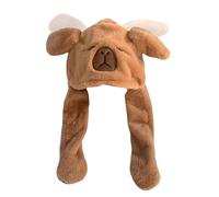 COACOM 1 Morceau De Dessin Animé Chapeau Capybara, Chapeau en Peluche, Chapeau De Dessin Animé Mignon, Chapeau Drôle, Chapeau De Design Créatif.