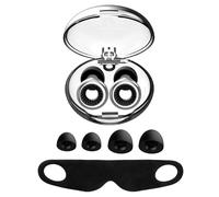 COACOM 1 Paire De Bouchons d'oreille Turbo Galvanisés Et 1 Masque pour Les Yeux, Équipé d'une Boîte De Rangement Exclusive, Adapté pour Dormir Et Apprendre À Écouter.