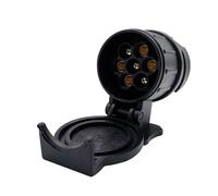 COACOM 1 pièce Adaptateur remorque 13 à 7 broches, Mini-Adaptateur, Adaptateur étanche 12 V, Convertisseur de prise pour remorque, camion, camping-car