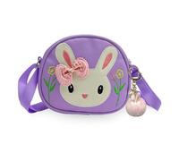 COACOM 1 Sac De Lapin Violet, 1 Bande-Annonce En Peluche, Sac À Bandoulière À La Mode Et Mignon, Sac À Bandoulière Pour Des Voyages, Des Décorations Suspendues À Dos.