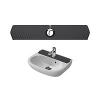 COACOM 1 tapis de robinet, protection anti-éclaboussures pour évier de cuisine, protection anti-éclaboussures (noir)