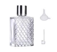 COACOM 1 vaporisateur de parfum rechargeable de 100 ml + ensemble distributeur, vaporisateur portable, flacon pulvérisateur anti-fuite, convient pour les femmes et les hommes pour les sorties et les