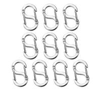 COACOM 10 Boucles en Acier Inoxydable, Boucles De Connexion À Bijoux, Matériaux De Bijoux De Bricolage, Échange De Pièces De Bijoux, Accessoires À Bagages.