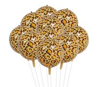 COACOM 10 Morceaux De Ballons d'impression De Léoparden, Ballons De Style Créatif, Décorations De Fête avec Motifs Animaux, Arrangement De Scène De Fête.