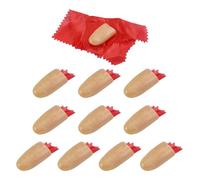 COACOM 10 Morceaux De Doigts Simulés, 10 Morceaux De Foulards Rouges, De Faux Doigts en Plastique Magique, De Tissu D'Entraînement, De Jouets Créatifs Et Nouveaux.