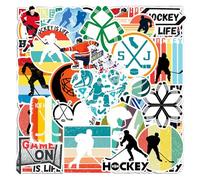 COACOM 100 Autocollants À Thème De Hockey sur Glace, Autocollants D'Éléments Sportifs, Autocollants Créatifs, Qui Peuvent Décorer Votre Téléphone, Tasse d'eau, Valise.