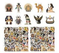 COACOM 100 Autocollants Égyptiens, Dessins Animés Créatifs, Autocollants Auto-Adhésifs, Décoration De Bricolage De Bricolage Drôle.