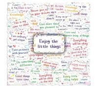 COACOM 100 Autocollants Inspirants À Courtes Phrases, Autocollants Créatifs, Cadeaux D'Étudiants, Peuvent Décorer des Étuis De Téléphone Portable, des Valises Et des Guitares.