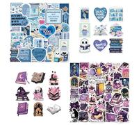 COACOM 100 Autocollants sur Le Thème du Livre, Autocollants De Graffiti, Autocollants Amusants Créatifs, Guitare Décorative, Cahier, Valise.