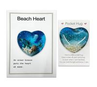 COACOM 2 Mini Cadeaux De Poche en Forme De Cœur, Décorations Créatives Et Belles De L'Océan, Petits Ornements Amusants, Cadeaux De La Saint-Valentin pour Amis.