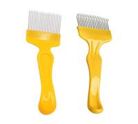 COACOM 2 Morceaux De Fourche en Acier Inoxydable, De La Fourche d'abeille, D'Outils D'Apiculture, De Peigne De Miel, D'Accessoires pour Hérissons D'Abeilles, d'une Coupe en Nid d'abeille.