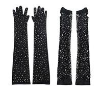 COACOM 2 Paires De Longs S Pour Femmes, S Décoratifs En Strass, S En Filet, S Élés, S De Mariée.
