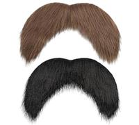 COACOM 2 Pièces De Barbe Simulées, Jeux De Rôle, Accessoires Créatifs Et Amusants, Adaptés Aux Fêtes, Aux Performances Et Aux Fêtes Costumées.