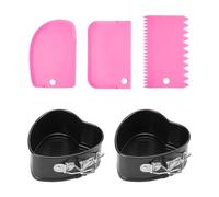 COACOM 2 Pièces Moule De Coeur Et Gratte-Ciel De 3 Pièces, Moule À Cuisson, Moule À Gâteau, Outils De Cuisine, Moule Créatif Mignon.