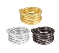 COACOM 3 Colliers Enroulés, Style Inter-Personnalité, Bracelets Multicouches Empilés, Ornements De Cou De Banquet De Robe, Cadeaux De Noël pour Femmes.