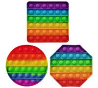 COACOM 3 Morceaux De Jouets De Presse en Silicone, Jouets De Décompression Créative, Jouets Sensoriels, Cadeaux pour Enfants.