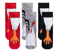 COACOM 3 Pièces De Chaussettes De Griffe De Poulet Amusantes, Chaussettes Créatives Mignonnes Et Amusantes, Chaudes Et Confortables sans Pieds Bouchés, Accessoires pour La Fête De Noël.