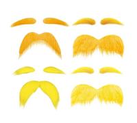 COACOM 4 Ensembles De Fausses Sourcils Et De Barbes, D'Accessoires Drôles D'Habillage, D'Accessoires De Rôle, De Barbes De Pâte Et D'Accessoires De Costumes De Fête.