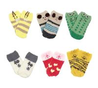 COACOM 6 Paires de Chaussettes Thermiques Moelleuses pour Tout-Petits, d'Hiver en Polaire pour Hommes et Femmes, Douces