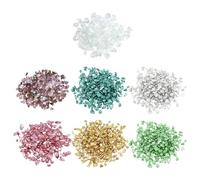 COACOM 7 Paquets De Croustilles en Verre Brisé, Gravier Irrégulier Pailleté, Bijoux À La Mode À La Mode Polyvalent, À La Mode Exquis, Remplissage De Vase De Bijoux De Bricolage.