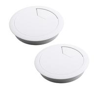 COACOM Boîte de gestion de câbles de bureau, Blanc, 18 cm, 2 pièces, 80 mm