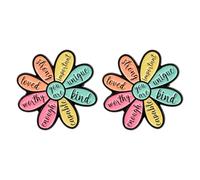 COACOM Broches Florales 2 Pièces, Badges Colorés Et Intéressants, Styles Petits Et Exquis, Épinglettes Décoratives pour Sacs À Dos De Vêtements.