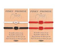 COACOM Ensemble De Bracelets De Couple 2 Pièces, Tissés À La Main Et Assortis, Adapté Aux Couples pour Offrir des Scènes Commémoratives Et D'Expression Cardiaque.