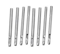 COACOM Ensemble D'Outils De Poinçonnage en Cuir De 8 Pièces, Poinçon De Ceinture en Cuir, Dureté Élevée, Adapté Aux Sangles Et Aux Ceintures.