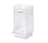 COACOM Faisseur d'oiseaux 1 Pièce, Mangeoire Automatique, Mangeoire en Plastique Transparent, Fournitures d'oiseaux, Accessoires À Cage d'oiseaux.