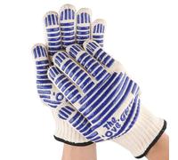 COACOM Gants de Four Résistants à la Chaleur, Anti-Brûlure pour Micro-ondes avec Coque Anti-Haute Température, Antidérapants pour Griller et Cuisson