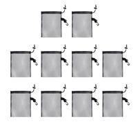 COACOM Lot de 10 sacs en maille avec cordon de serrage, rangements à crochets et filets avec cordon de serrage, sacs de collection pour articles de sport