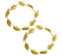 COACOM Lot de 2 bandeaux romains grecs et romains dorés, accessoires pour cheveux pour hommes et femmes, convient pour les fêtes, le cosplay, Noël