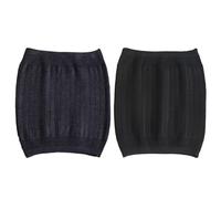 COACOM Lot de 2 ceintures thermiques pour femme - Soutien du dos élastique - Chaude au niveau des hanches - Chauffe-taille - Ceinture chauffante rénale d'hiver, gris/noir, 32 * 30 cm