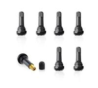 COACOM Lot de 7 valves de pneu en caoutchouc noir - Valve de voiture - Valve de pneu sous vide - Valve en caoutchouc à clipser - Convient pour la plupart des voitures