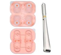 COACOM Moule De Moulage À Pingouin De 1 Morceau Et Clip De Glace 1 Pièce, Moule À Glaçons en Silicone, Réutilisables, Outils De Cuisine.