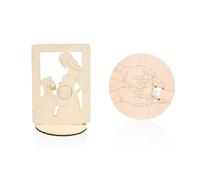 COACOM Plaque Commémorative De Couple en Bois 1 Pièce, Décoration De Naissance De Bébé 1 Pièce, Cadre Photo De Test D'Échographie De Bébé, Fête des Mères, Cadeau De Fête pour Les Femmes Enceintes.