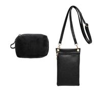 COACOM Pockée De Téléphone Portable 1 Par Partie Et Sac De Boucle À 1 Partie, Mini -Cross -Body Sac, Sac À Bandoulière Portable, Sac En Cuir Pu -Crossbody.