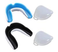 COACOM Protège-dents de sport, 2 pièces, Noir et Blanc, Bleu, EVA, pour enfants, boxe, arts martiaux, hockey sur glace, football, dentaires