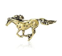 coadipress Broche cheval pour homme et femme - Mignon - Mustang - Course de chevaux - Cadeau équestre - Chapeau - Veste - Sac à dos - Accessoire Western, Petit, Acier allié, Pas de pierre précieuse