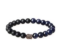 COAI Bracelet à Charms Tête de Bouddha Onyx Mat Sodalite Homme Femme