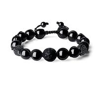 COAI Bracelet Obsidienne Pixiu Amulette Homme Ajustable