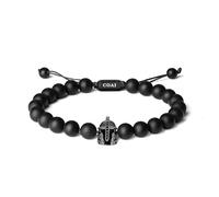 COAI Bracelet Onyx Mat Heaume Casque Cordon Ajustable Homme