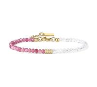 COAI Bracelet Perle Femme, Bracelet Tourmaline Rose/Pierre de Lune