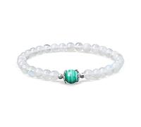 COAI Bracelet Perle Pierre de Lune Malachite Femme