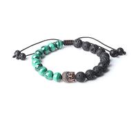 COAI Bracelet Pierre de Lave, Bracelet Malachite, Bracelet Tête de Bouddha