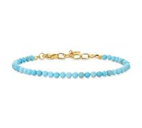 COAI Bracelet Pierre Naturelle Femme | 2mm ou 3mm Bracelet Perles Facettées, 16.5+3cm avec Fermoir Mousqueton en Acier Inoxydable Plaqué Or 18K