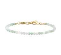 COAI Bracelet Pierre Naturelle Femme | 2mm ou 3mm Bracelet Perles Facettées, 16.5+3cm avec Fermoir Mousqueton en Acier Inoxydable Plaqué Or 18K