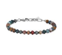 COAI Bracelet Pierre Naturelle Homme, Bracelet Agate Indienne Homme, 19+3cm