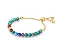 COAI Bracelet Sept Chakras, Bracelet Turquoise Africaine