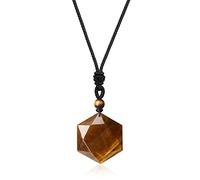 COAI Pendentif Étoile de David Pierre Ajustable Unisexe